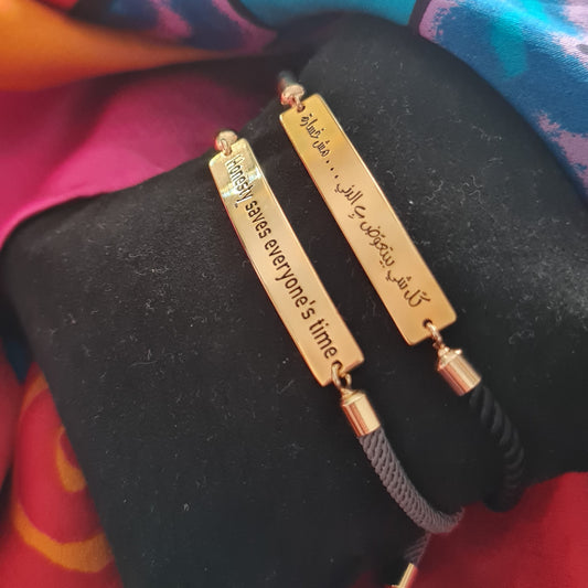 Rope Quote Bracelet