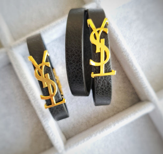 Yves St Laurent Leather bracelet