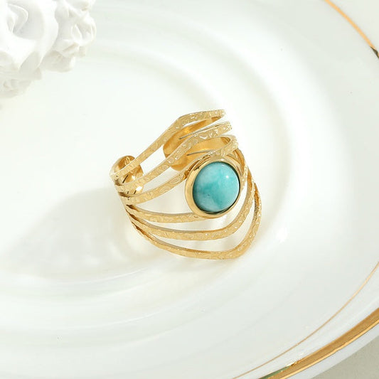 Turquoise bohoo ring