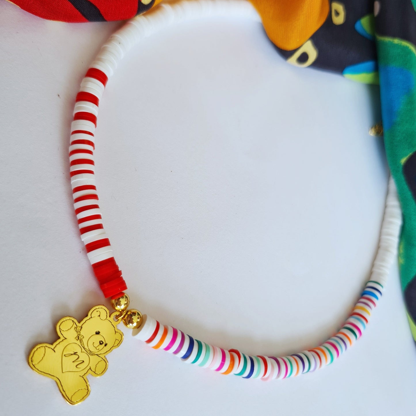 Teddy Bear Name Necklace