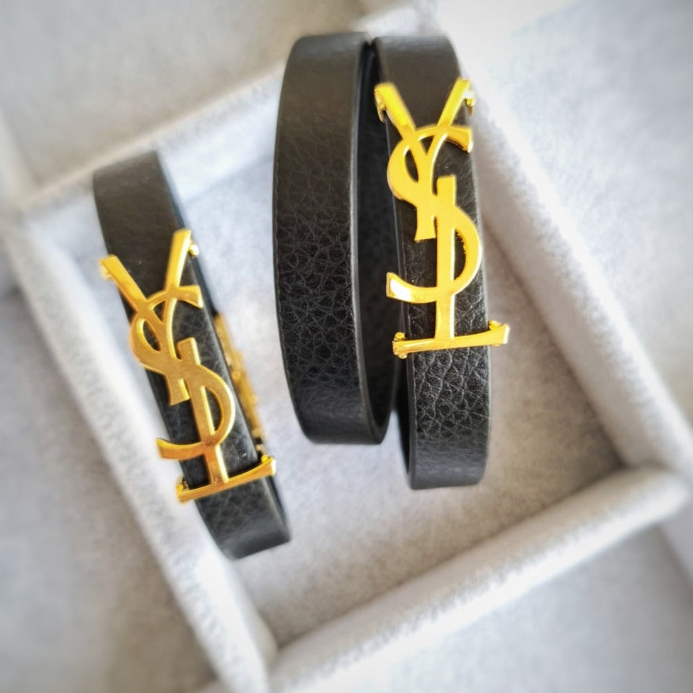 Yves St Laurent Leather bracelet