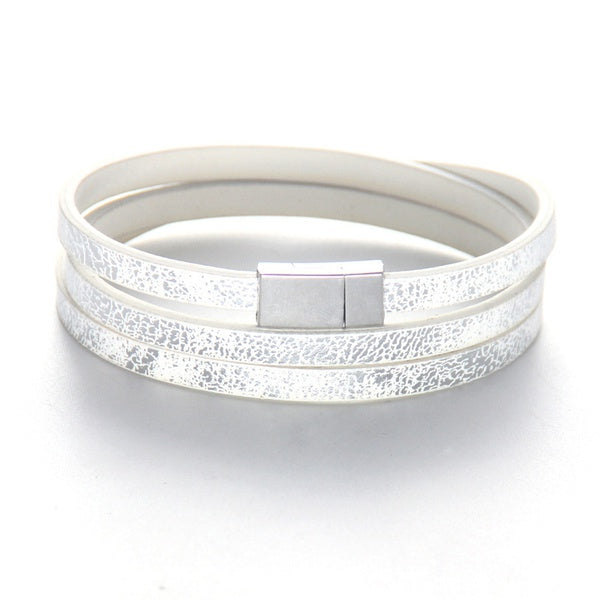 Leather Bracelet - white