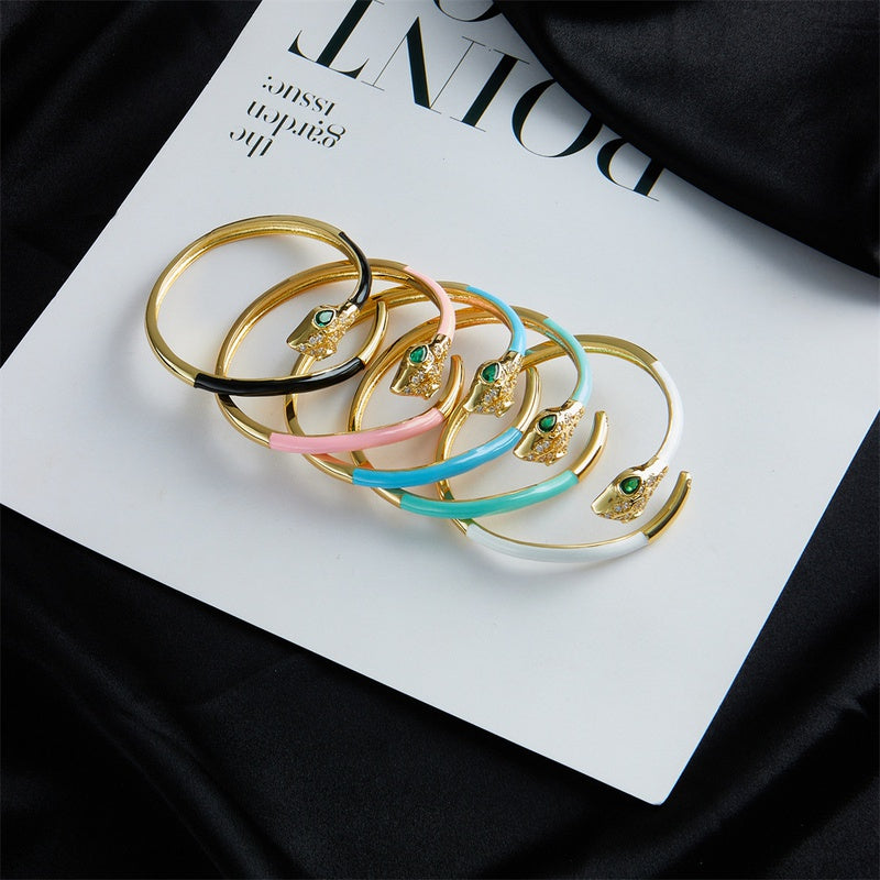 Snake Enamel Bracelet