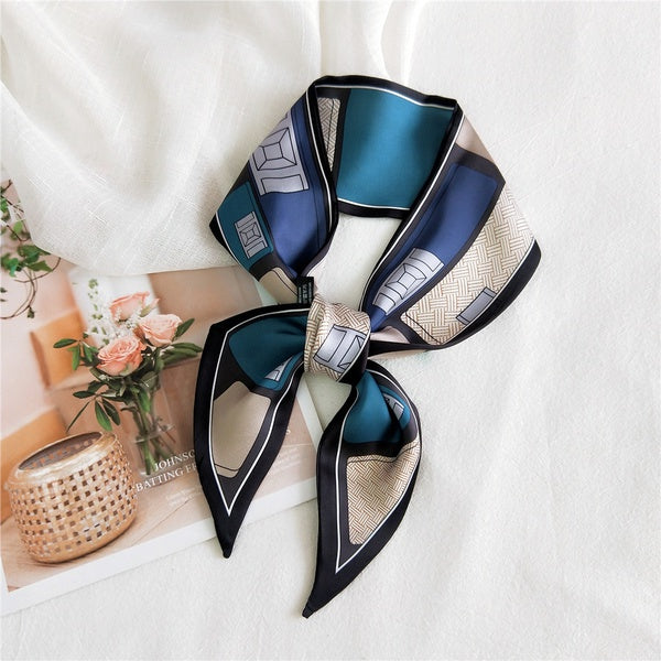 Long Ribbon Silk Scarf