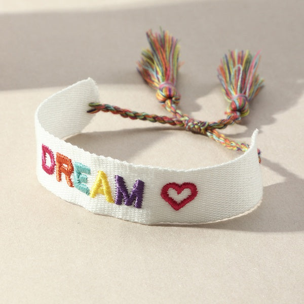 Embroidery Tassel Woven Bracelet