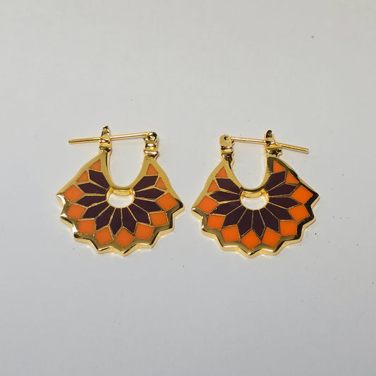 Arabesque Series – Sandstone Bloom Earrings