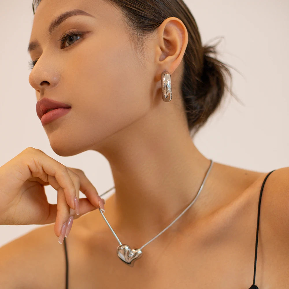 Hammered Hoops earrings