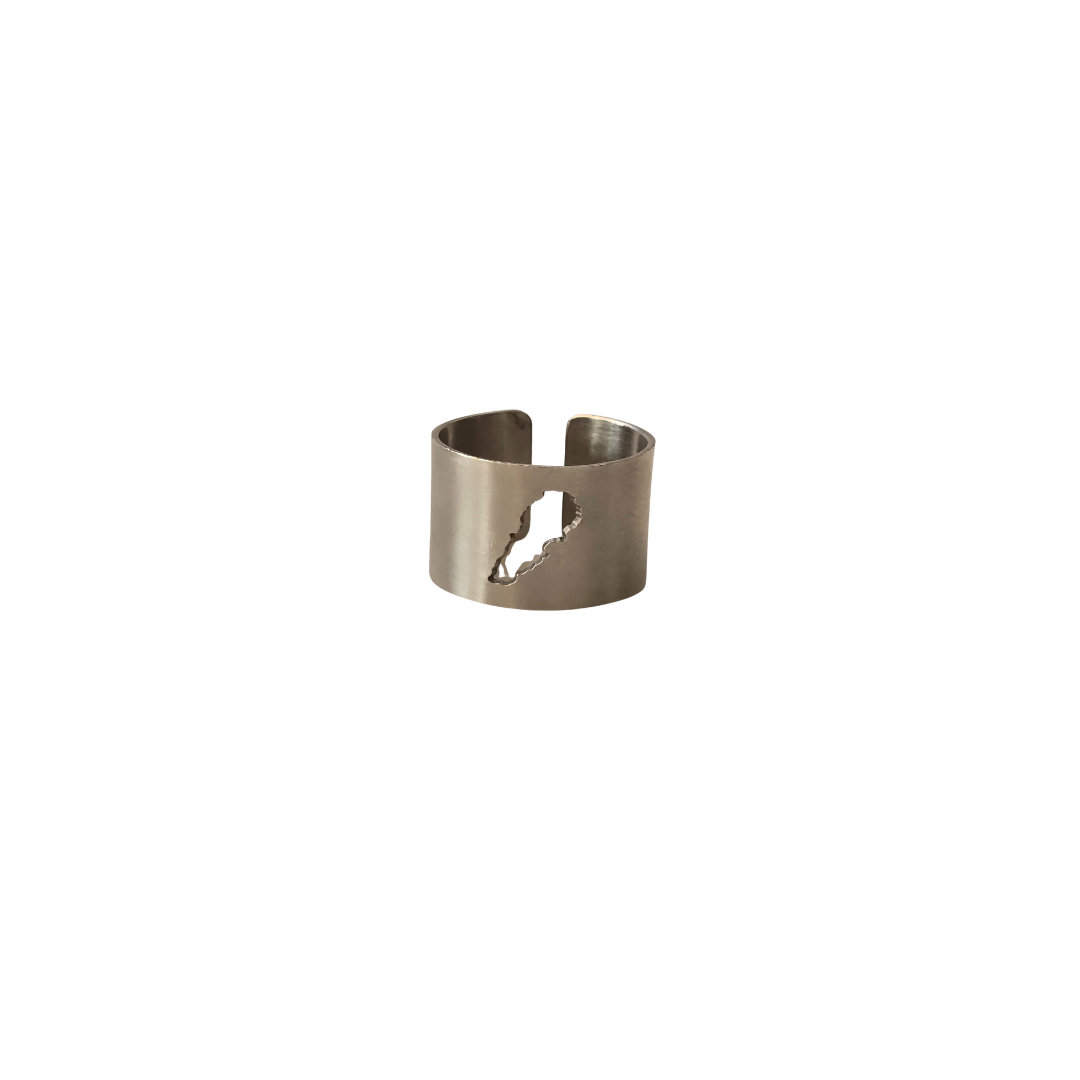 Lebanon Map Adjustable Ring
