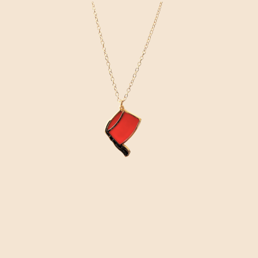 Tarboush Tarboosh Fez Necklace