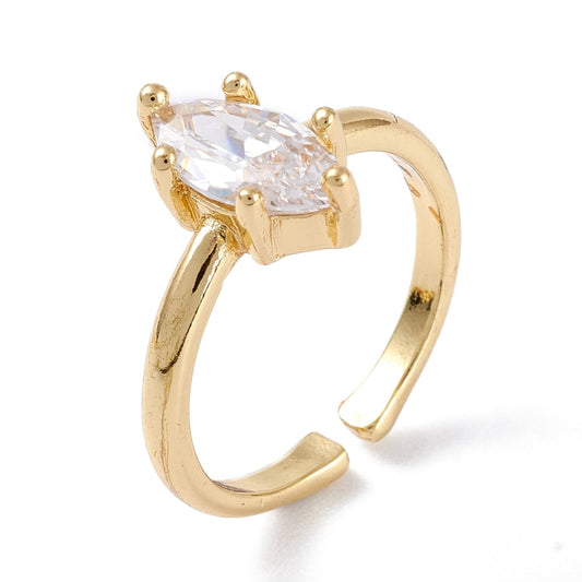 Geometric Diamond Zirconia Ring