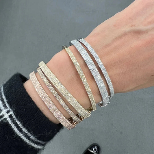 Additional view of MiniLux Three-Layer Cubic Zirconia Bangle
