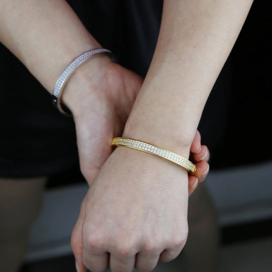 MiniLux Double Band Zirconia Bangle