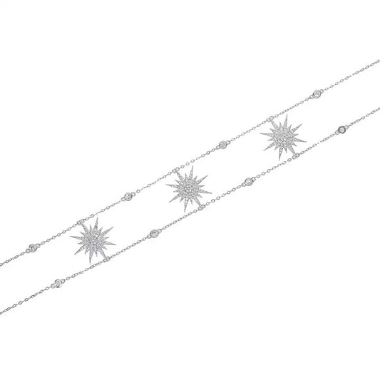 Additional view of Choker 3 Stars Necklace