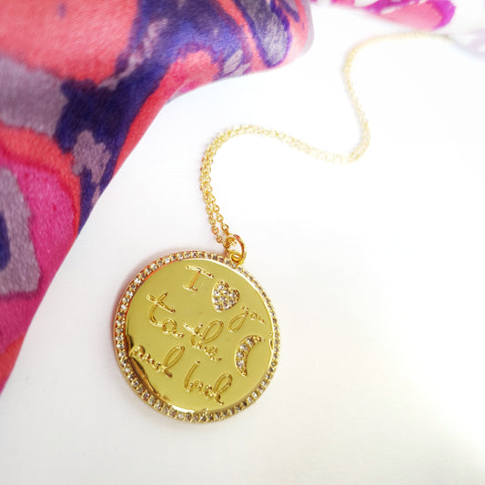 I love you to the moon and back Necklace
