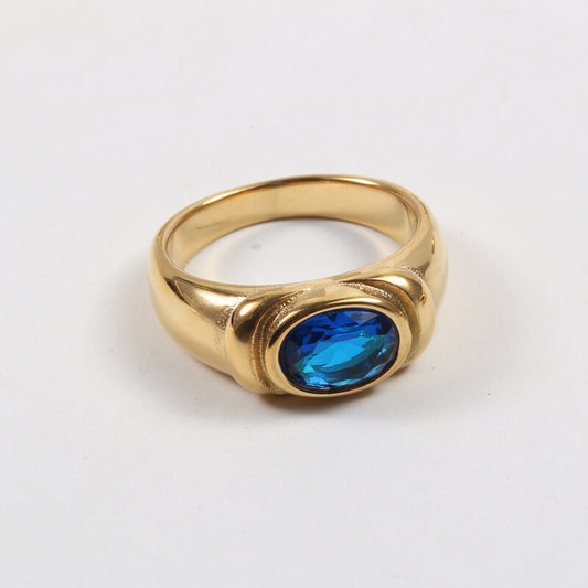 Crystal Diamond Zirconia Ring
