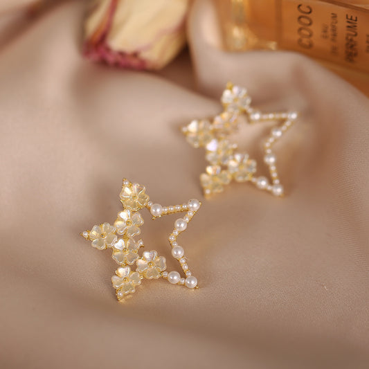 Star Pearl earrings