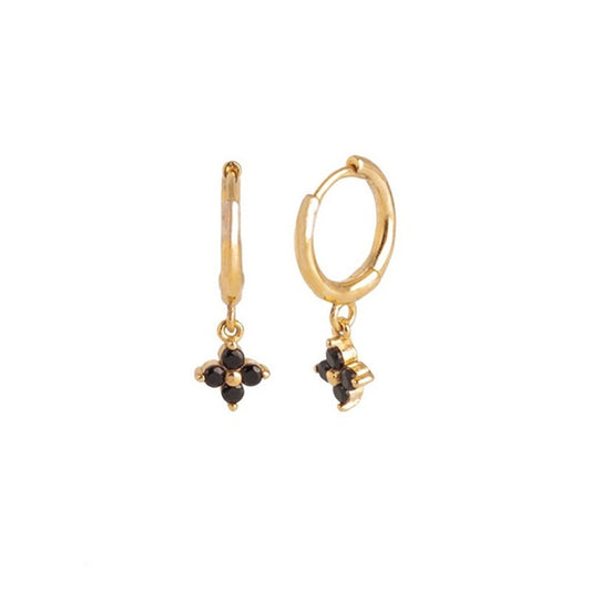 Clover pendant earrings small