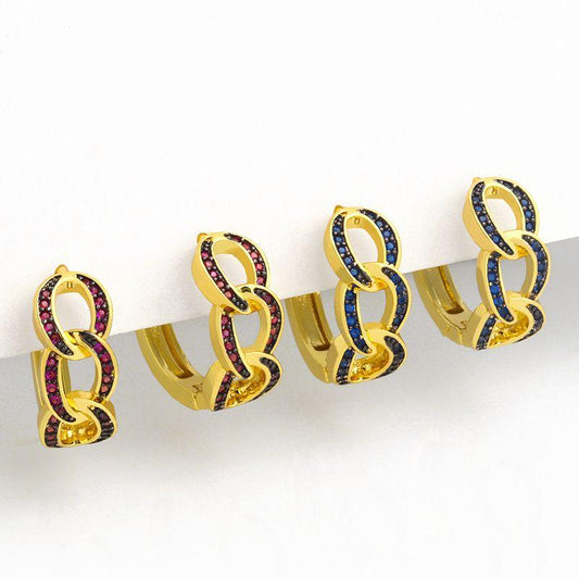 MiniLux Green Twist Earrings