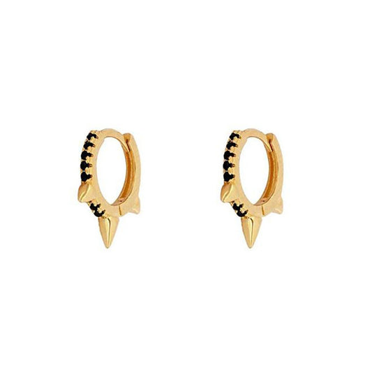 Spikes huggies earrings