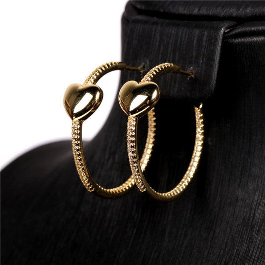 MiniLux Heart Hoops earrings